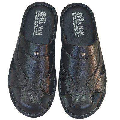 Dép Bít Mũi Nam Da Bò Thật TiTi ĐÔ Cao CấpGSB2085d