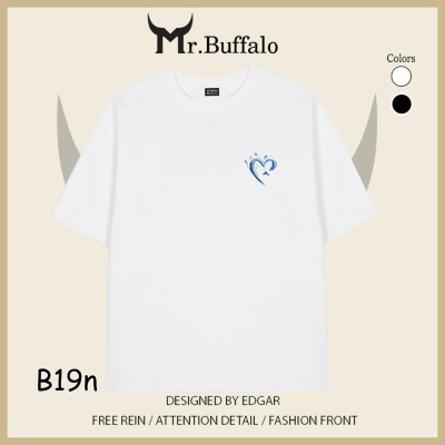 Áo Thun Đôi, Cặp Mr.Buffalo CUTE Tshirt Cotton 100% có bigsize Unisex Local Brand B19B19n