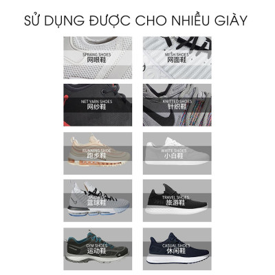 Bộ Vệ Sinh Giày Dép Làm Sạch Chuyên Sâu Giặt Giày gồm 1 bình xịt tạo bọt dung tích 150ml, 1 khăn mềm, 1 bàn chải mềm