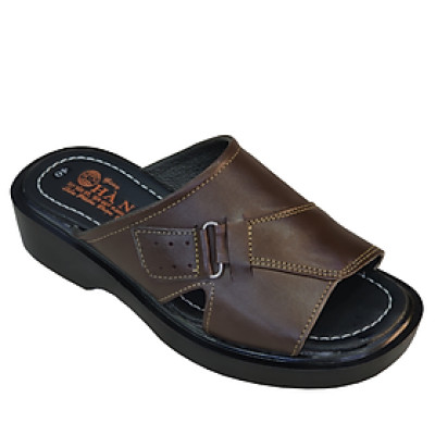 Dép Nam Quai Ngang HÀ NAM Da Bò Thật Cao Cấp DNA2135