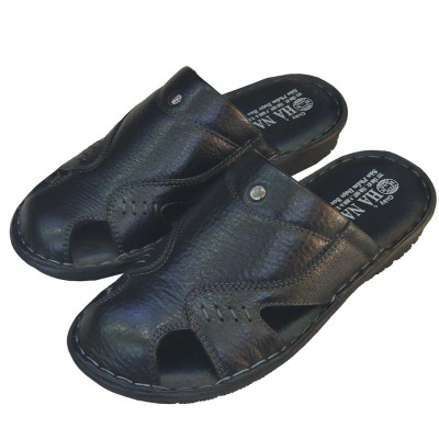 Dép Bít Mũi Nam Da Bò Thật TiTi ĐÔ Cao CấpGSB2085d