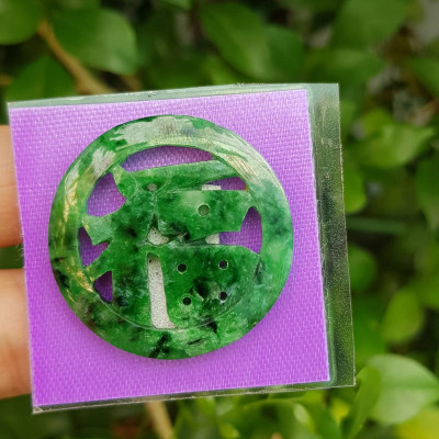 Mặt dây chuyền Chữ Phúc hay Chữ Phước Chất liệu đá cẩm thạch tự nhiên Size đk 31mm x dầy 2mm Anh Chị bọc Vàng lên đeo với dây chuyền của mình vừa đẹp vừa tốt mang chữ Phúc luôn bên mình ý nghĩa phúc đức ạ 