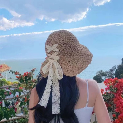 Nón mũ rộng vành đi biển du lịch dã ngoại dạo phố thời trang Hàn Quốc dona24100609