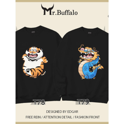 Áo Sweater cặp đôi Hổ Rồng dễ thương Mr.Buffalo