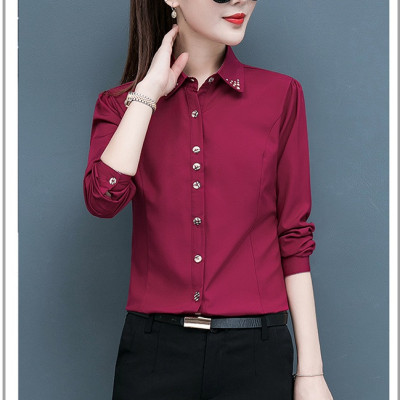 Áo sơ mi nữ công sở thiết kế cơ bản sành điệu cá tính tay dài Haint Boutique SM150