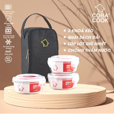 Bộ hộp cơm thủy tinh COBA