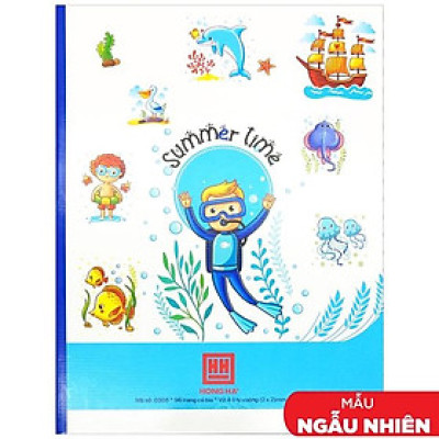 Vở Class Summer Time - 4 Ô Ly 96 Trang 70gsm - Hồng Hà 0308 (Mẫu Màu Giao Ngẫu Nhiên)