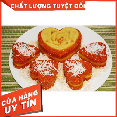 BỘ KHUÔN LÀM XÔI, LÀM BÁNH HÌNH HOA HỒNG & TRÁI TIM – CHUẨN ĐẸP, DỄ SỬ DỤNG  TẠO HÌNH ĐẸP MẮT – TÔ ĐIỂM MÂM CƠM THÊM Ý NGHĨA 