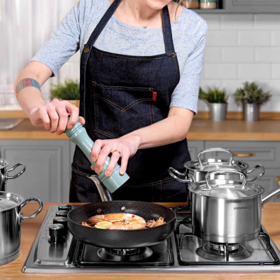 Nồi inox cao cấp Korkmaz Proline 2.8 lít thân thấp - A1169 - Hàng Chính Hãng