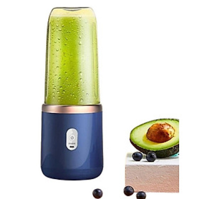 Máy Xay Sinh Tố Mini Cầm Tay Sử Dụng Pin Sạc Cổng USB, Máy Xay Mini 6 Lưỡi Siêu Tiện Lợi - Hàng chính hãng