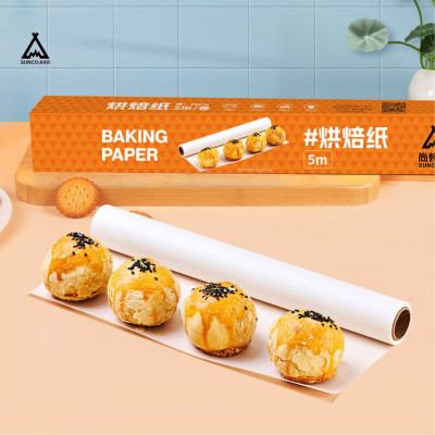 Cuộn giấy nến làm bánh 5 mét, dùng cho nồi chiên không dầu, lò nướng