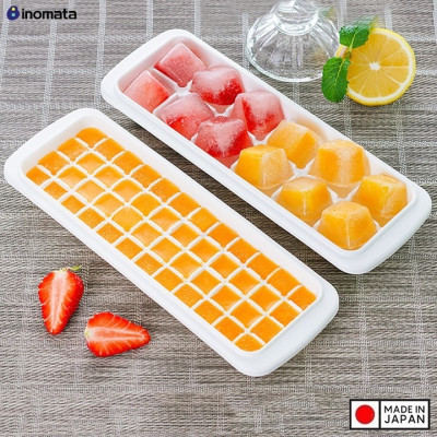 Khay làm đá có nắp đậy Inomata Cool Ice 8 viên / 12 viên / 48 viên - Hàng nội địa Nhật Bản |#Made in Japan|