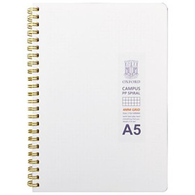 Sổ Lò Xo Milk A5 Ô Vuông 4 mm 80 Trang - Oxford DJ39A52