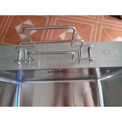 CHẬU RỬA CHÉN INOX 304 QK 81cm*48cm*23cm,CÓ VẮT DAO,ÚP THỚT,CHUẨN INOX 304