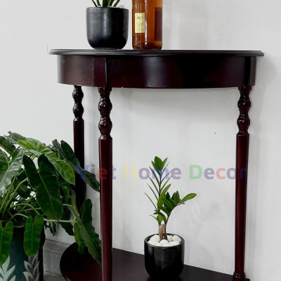 Bàn Console Bán Nguyệt Chân Tiện Màu Nâu 4403 - Thương hiệu Viet Home Decor