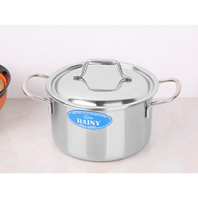 NỒI LẺ INOX 3 ĐÁY NẮP INOX RAINY 24 RN24-3DI 