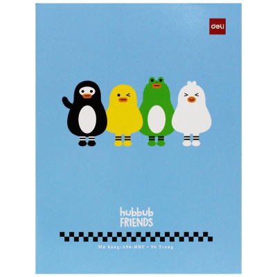 Tập Học Sinh - 5 Ô Ly Vuông - 96 Trang 120gsm - Deli CNA96-HBF (Mẫu Bìa Giao Ngẫu Nhiên)