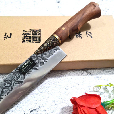 DAO BẾP - DAO THÁI HOA VĂN KHÂU ĐỒNG MÃ A2 DT157 NT topcomshop vn