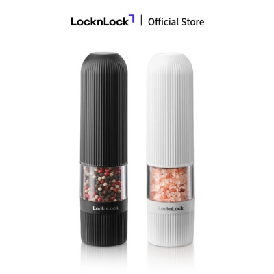 Máy xay muối và tiêu LocknLock một chạm 2 màu (Trắng, Đen) - CKO118
