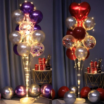 Set Trụ đèn Bong Bóng Trang Trí Siêu Bắt Mắt