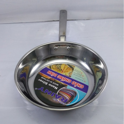 Chảo inox 3 đáy caro chống dính Rainy cao cấp - Hàng Chính Hãng- XTT-CHAO26CR