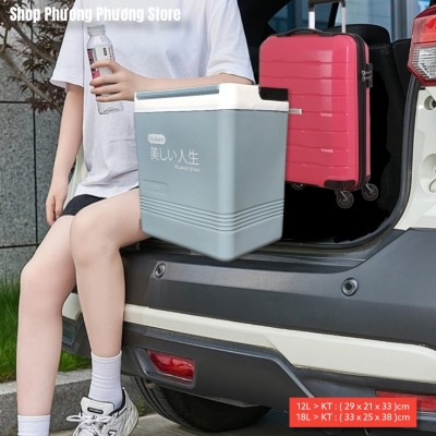 HÀNG CAO CẤP > HÀNG XUẤT NHẬT / BÌNH GIỮ NHIỆT / PHÍCH ĐỰNG ĐÁ 12L VÀ 18L ( TẶNG XÚC ĐÁ INOX ) 