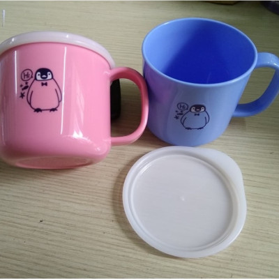 Combo 03 Cốc nhựa uống nước Nakaya 200ml có nắp silicon mềm - Nội địa Nhật Bản