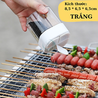 Hộp đụng gia vị 4 ngăn 8.5x6.5x6.5 cm Lọ Gia Vị 4 Ngăn Tiện Lợi Cho Nhà Bếp, Dã Ngoại Cắm Trại