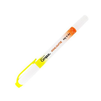 Bút Dạ Quang 2 Đầu Mực Neon Campus DHL-NE-YRA - Vàng, Cam