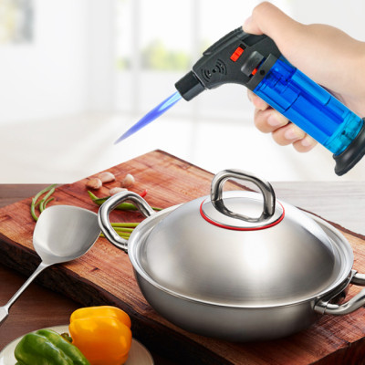 Hột Qụet Bật Lửa khò 1 tia Cob-001 hiển thị mức nhiên liệu đẹp độc lạ - dùng gas cao cấp ( giao màu ngẫu nhiên )