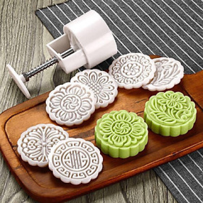 Khuôn bánh Trung Thu 4 mặt chọn 125g