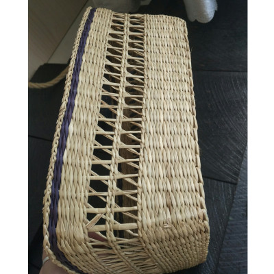 Rổ đựng đồ đa năng bằng cói đan thủ công hình chữ nhật