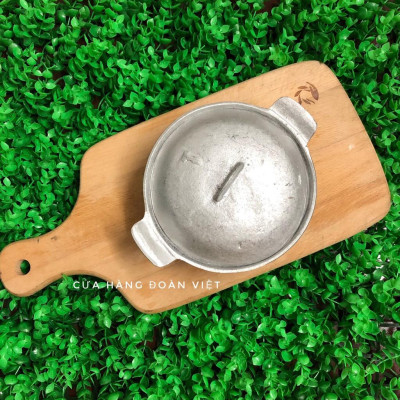 Nồi Gang Đúc Kho Thịt Cá S1 - 14cm. Đúc thủ công nguyên khối bằng khuôn cát, đậm chất XƯA. Chuyên phục vụ Sp Gia dụng, K