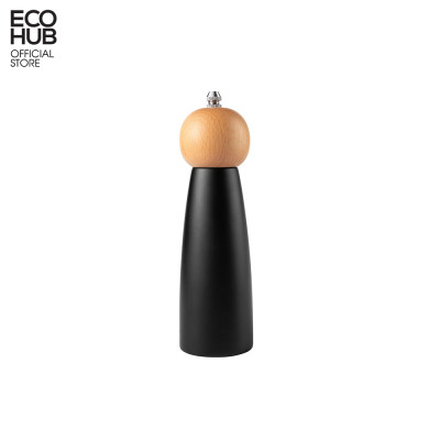 Dụng cụ xay tiêu đen và muối biển ECOHUB màu đen dạng đẹp cao cấp và sang trọng  (Pepper Grinder)