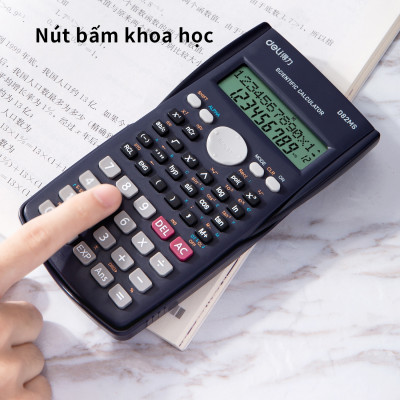 Máy Tính Kỹ Thuật Deli - Đen/Xanh Dương/Hồng/Trắng - D82MS