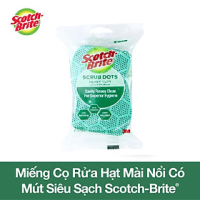 Miếng rửa chén hạt nổi siêu sạch Scotch-Brite 3M CR-HNSS