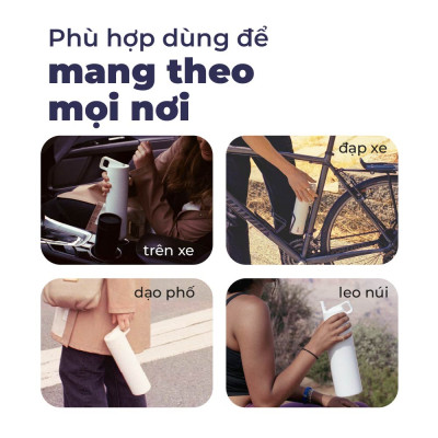 Bình giữ nhiệt MiiR kèm ống hút chống tràn thương hiệu Mỹ nhập khẩu chính hãng 