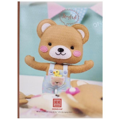 Combo 5 Vở Class Joyful - 4 Ly Ngang 200 Trang ĐL 80g/m2 - Hồng Hà 0422 (Mẫu Màu Giao Ngẫu Nhiên)