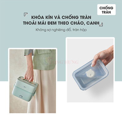 Hộp cơm điện Bear SB-HC12L - Hàng chính hãng