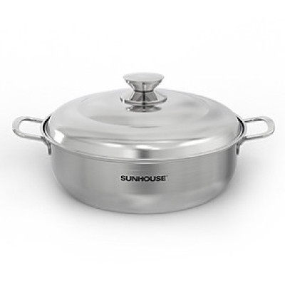 NỒI LẨU INOX 1 ĐÁY SUNHOUSE SHG26L - Hàng Chính Hãng