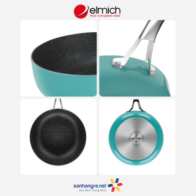 Chảo chống dính Full induction Elmich Hera đày từ size 20/24/26/28cm - Chảo chống văng dầu hàng chính hãng bảo hành 2 -10 năm