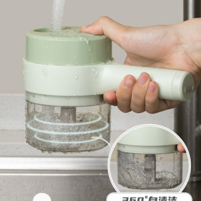 Máy Cắt Lát Xay Rau Củ Cầm Tay Cao Cấp 2in1 - Máy Thái Rau Củ Đa Năng - Máy Xay Tỏi Ớt - Máy Thái Lát Rau Củ Thực Phẩm Máy Xay Cầm Tay Sạc Điện