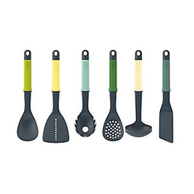 Joseph Joseph - Bộ dụng cụ nấu ăn 6 món cao cấp Elevate Carousel 6-piece Utensil Set Opal 101416 (chịu nhiệt 200 độ C)