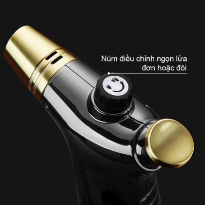 Vỏ Hột Quẹt Bật Lửa Gas Honest BCZ-536 Khò 2 Tia Mạnh Mẽ - Nhiều Màu