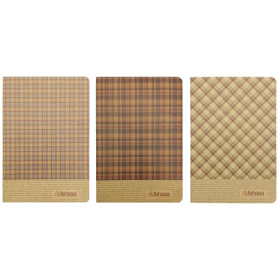 Combo 5 Tập Sinh Viên Caro Vintage Kẻ Ngang Có Chấm 200 Trang 60gsm - Fahasa 02 (Mẫu Sản Phẩm Giao Ngẫu Nhiên)