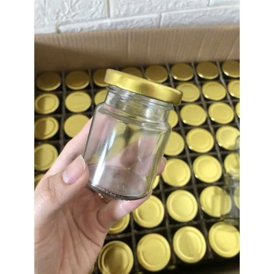 Bộ 5 Hũ Thủy Tinh Tròn Nắp Thiếc 70ML - Dùng Chưng Yến, Đựng Gia Vị, Làm Sữa Chua - HÀNG CHÍNH HÃNG MINIIN