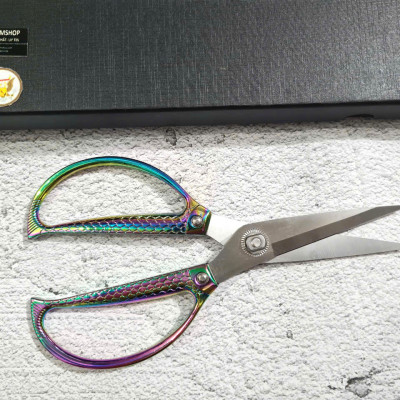 Kéo hợp kim TITAN Double Fish Pattern MÃ DT163