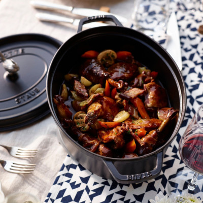 Staub - Nồi oval màu xám - 27cm (3.2L)