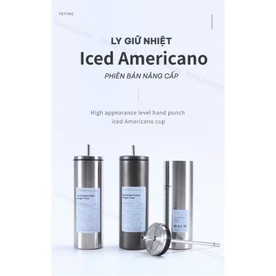 Ly Giữ Nhiệt 600ml Inox 304 Đúc Liền Khối Cao Cấp, Có Nắp Đậy Kèm Ống Hút - HÀNG CHÍNH HÃNG MINIIN