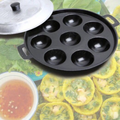 Chảo Đổ Bánh Khọt, Bánh Căn 8 Khuôn Chống Dính